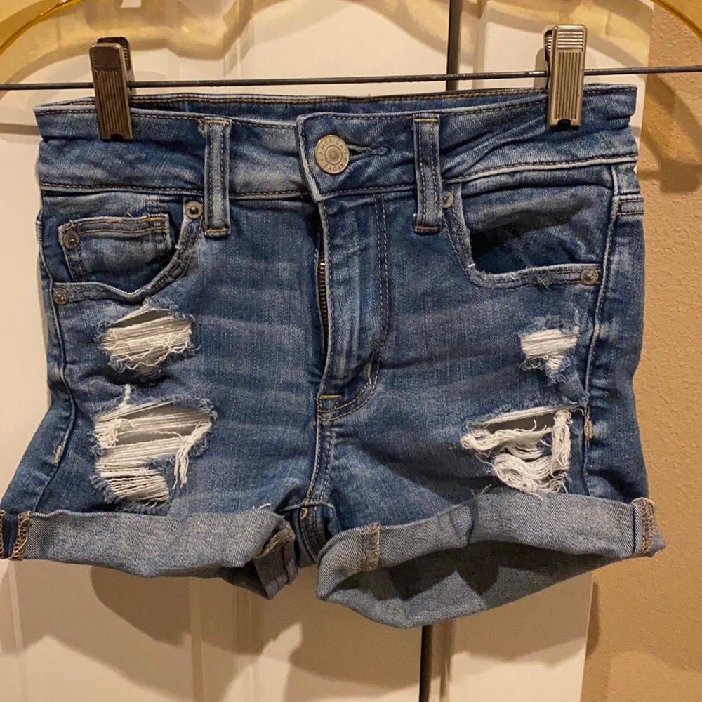 american eagle jean shorts!